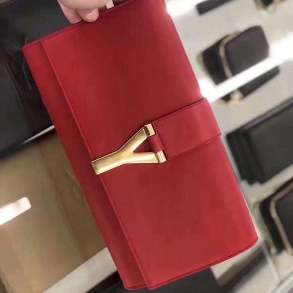Saint Laurent CLASSIC Y CLUTCH  LEATHER,BNIB - Picture 5 of 8